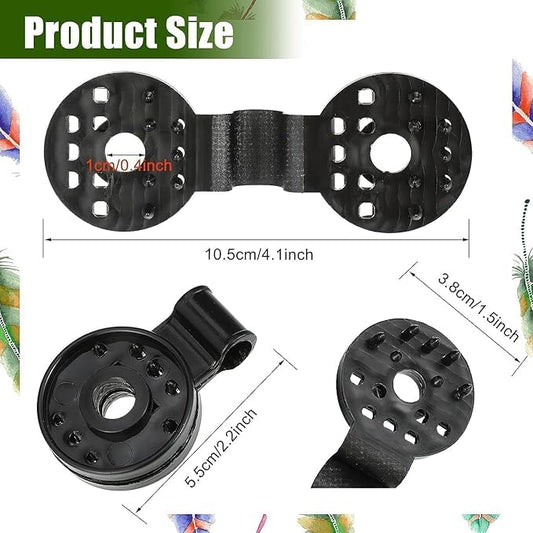 Shade Cloth Plastic Clips – Durable Round Fasteners for Sun Shade Netting, Greenhouse, Garden & Outdoor Use (Pack of 10, Black)