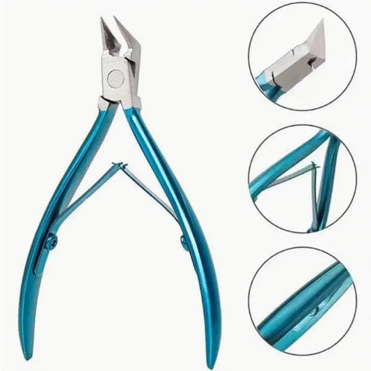 Cuticle Pusher & Cutter, Surgical Grade Stainless Steel Trimmer, Nippers, Remover for Manicure Pedicure, Durable Nail Polish Remover for Fingernails & Toenails Care