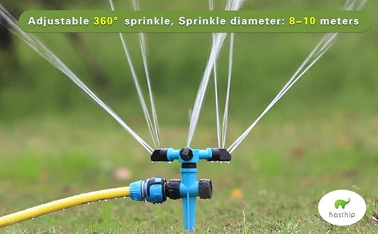 360° Rotating Lawn Sprinkler – Automatic Garden Hose Sprayer for Lawn Irrigation & Outdoor Watering – Leak-Proof(Packof2)