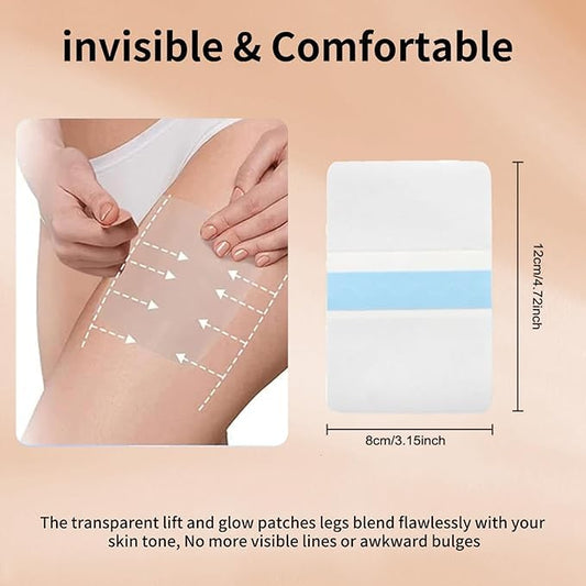 Lift & Glow Body Patches – Skin Firming & Lifting Tape for Legs, Nip, & Body – Waterproof Invisible Adhesive Patches (10pcs)