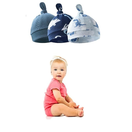 Baby Hats for Children – Soft Cartoon Infant Beanie Cap, Single Layer Headgear for Spring, Autumn & Winter, Cute Newborn & Toddler Hat for 0–3 Years