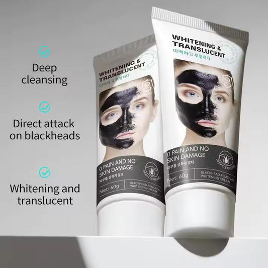 Blackhead Removal Face Mask Cream, Peel-Off Charcoal Mask for Deep Cleansing, Brightening & Radiant Glow, Gentle on Skin, Suitable for All