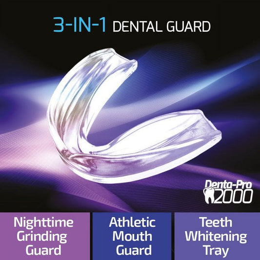 Mouth Guard for Teeth Grinding Nighttime Professional Dental Guard to Eliminate TMJ, Bruxism, Clenching and Teeth Grinding - 3 Mouth Guards