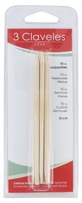 3 Claveles Cuticle Remover 10 Units