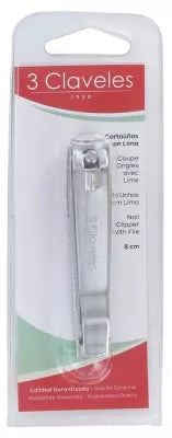 3 Claveles Nail Clipper With File 8Cm