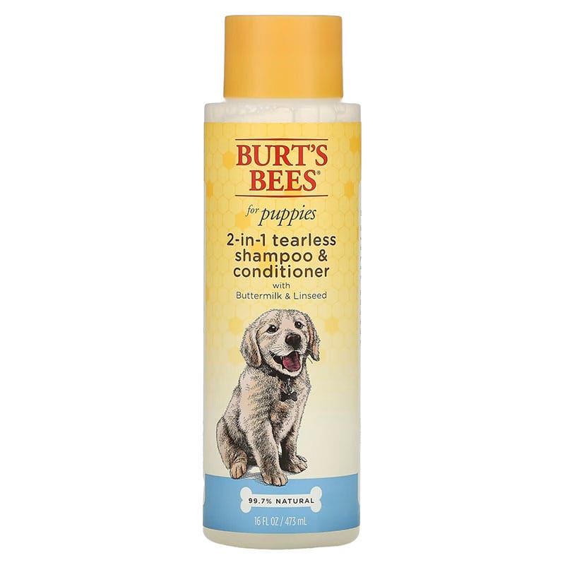 Burt’s Bees, 2-in-1 Tearless Shampoo & Conditioner for Puppies with Buttermilk & Linseed