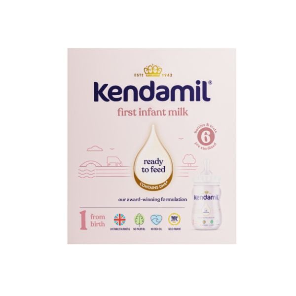 Kendamil Infant Milk Ready To Feed From Birth, 6 X 70Ml