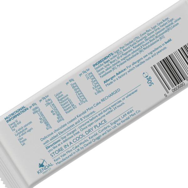 Kmc Nrg Bar Kendal Mint Cake Energy Bars Chocolate - 24