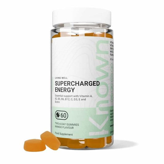 Known Nutrition Supercharged Energy Mango Gummy Supplement X 60
