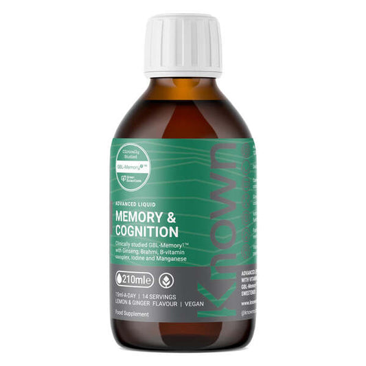 Known Nutrition Advanced Memory & Cognition Liquid 210Ml (14 Days)