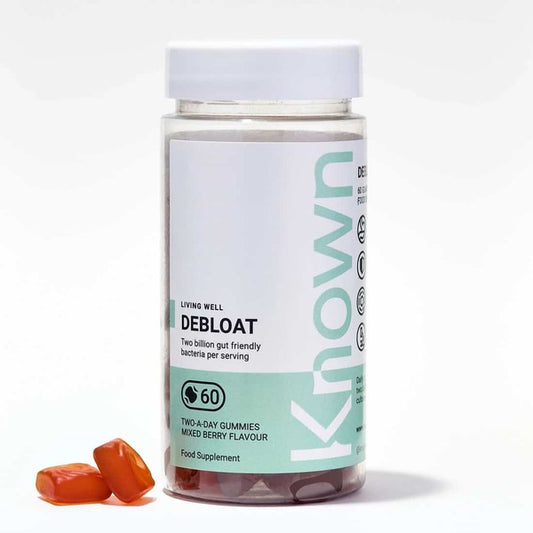 Known Nutrition Debloat Mixed Berry Gut Health Gummy Supplement X 60
