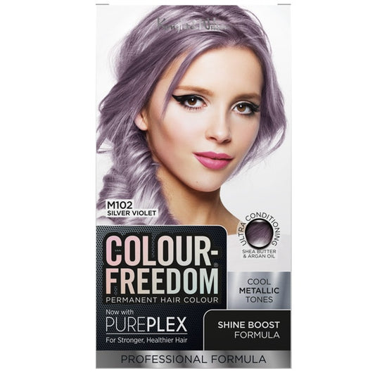 Colour Freedom Permanent Hair Colour. M102 Silver Violet