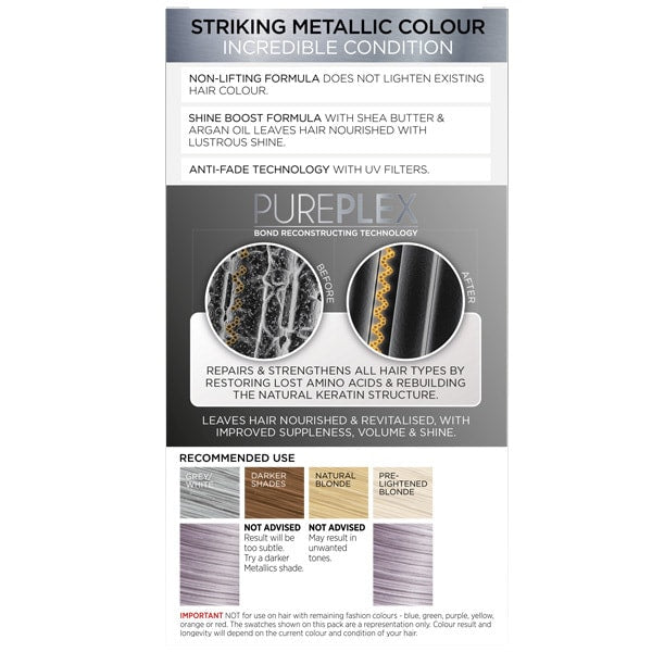 Colour Freedom Permanent Hair Colour. M102 Silver Violet