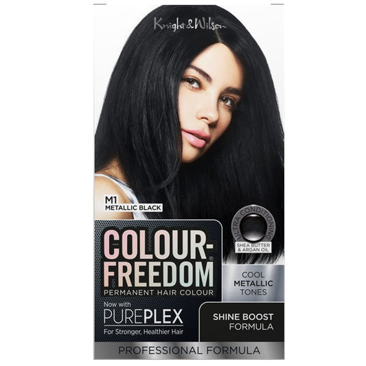Colour Freedom Permanent Hair Colour. M1 Metallic Black