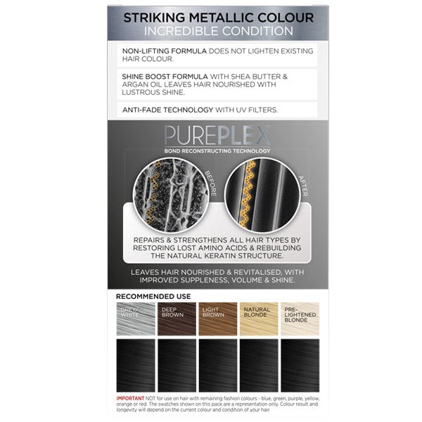 Colour Freedom Permanent Hair Colour. M1 Metallic Black