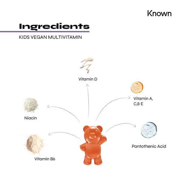 Known Nutrition Kids Multivitamin Complex Vegan Gummy Supplement X 30