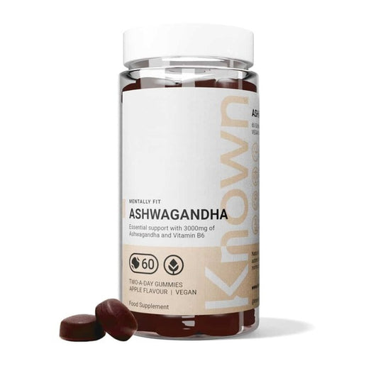 Known Nutrition Ashwagandha Apple Vegan Gummy Supplement X 60