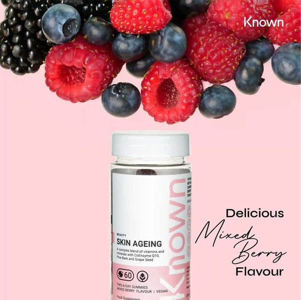 Known Nutrition Skin Ageing Vegan Coenzyme Q10 Gummy Supplement X 60