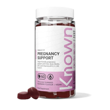 Known Nutrition Pregnancy Support Raspberry Vegan Gummy Supplement X60
