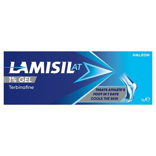 Lamisil AT 1% Gel – Antifungal Treatment for Athlete’s Foot, Jock Itch & Ringworm – 15g Tube