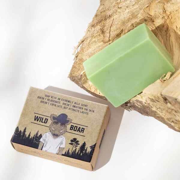 Laq Soap For Men With Activated Charcoal - Boar 85Ml