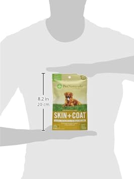 Pet Naturals Skin and Coat for Dogs with Dry, Itchy and Irritated Skin, 30 Chews - Salmon Oil, Vitamin E and Flax Oil - No Corn or Wheat - Vet Recommended : Pet Supplies