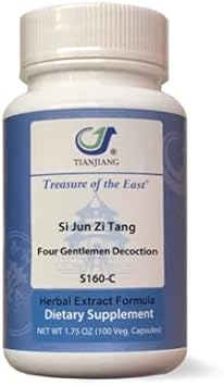 Four Gentlemen Decoction - Si Jun Zi Tang (5:1 Concentrated Herbal Extract Granules, 100 Capsules)