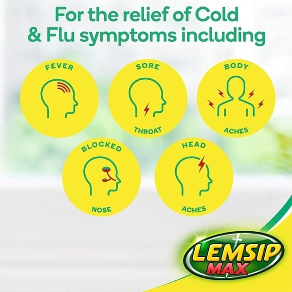 Lemsip Cold & Flu Lemon Flavour Sachets 10S
