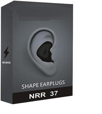 FlexiFit Moldable Rubber Earplugs – Soundproof Noise-Blocking for Sleep, Study & Snore Prevention