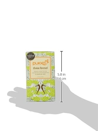 Pukka Organic Teas, Three Fennel, 20 Count