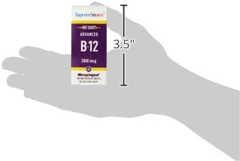 Superior Source No Shot Advanced B12 Vitamins Tablet, 2000 mcg, 60 Count : Health & Household