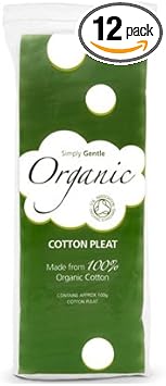 Simply Gentle | Organic Cotton Wool Pleats | 12 X 100G