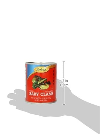 Roland Foods Baby Clams, Whole, 8 Oz (Pack Of 3)