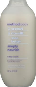 Method Body Wash, Simply Nourish, Paraben and Phthalate Free, Biodegradable Formula, 18 oz (Pack of 1)