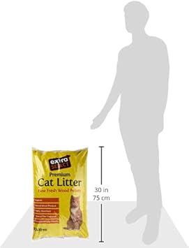 Extra Select Premium Wood Based Cat Litter, 30 L :Pet Supplies