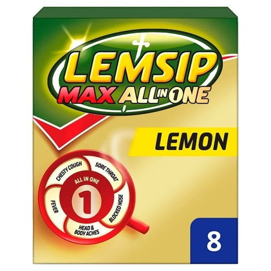 Lemsip All In One Hot Drink Lemon Flavour Sachets 8S