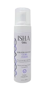 Keratin System Curl Mousse - Volumizing Curl Enhancer For Wavy Or Frizz-Free Curls - Sulfate-Free With Argan And Coconut Oil