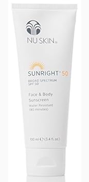 Nu Skin Sunright 50 Broad Spectrum SPF 50 Face and Body Sunscreen : Beauty & Personal Care