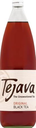 Tejava, Tea Black Unsweetened, 33.8 Fl Oz (Pack Of 2)