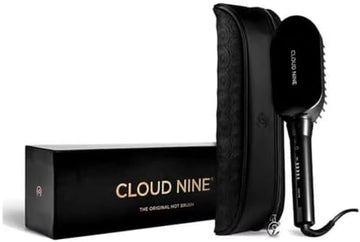 Cloud Nine The Original Hot Brush | With Hair Tame Tessellation™ Variable Temperature Control Moisture-Locking Mineral | Flat Bristles Design | Stronger Shinier Smoother Hair | Lightweight Design