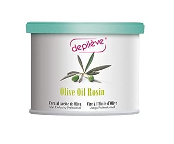 Depileve Strip Wax For Hair Removal - Olive Oil Rosin Wax 14 Oz - Ideal For Dry And Suntanned Skin