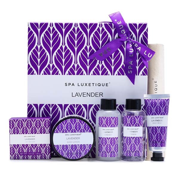 Livingandhome 6Pcs Lavender Spa Bath Gift Set