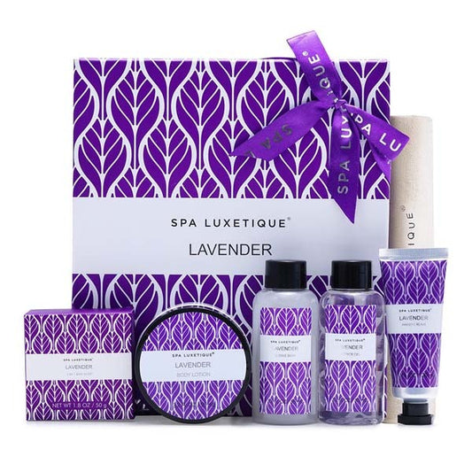 Livingandhome 6Pcs Lavender Spa Bath Gift Set