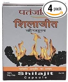 Patanjali Patanjali 4X20 Capsules Patanjali Shilajit (80 Capsules)