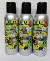 Smoke Odor Exterminator 198 gm/ 7 oz Large Spray Happy Daze Set of Three Cans. : Health & Household