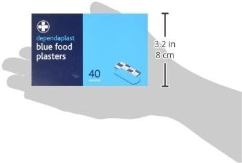 Dependaplast Blue Detectable Plasters Assorted With High Visibility And Metal Detection Properties, Easily Detectable, Individually Wrapped - Box of 40 : Amazon.co.uk: Health & Personal Care