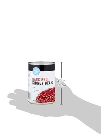 Amazon Brand - Happy Belly Dark Red Kidney Beans, 15 ounce (Pack of 1)