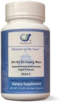 Anemarrhen Rehmannia Eight Formula - Zhi Bo Di Huang Wan (5:1 Concentrated Herbal Extract, 100 Capsules)