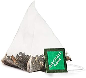 Birchall Tea Bags, Darjeeling Herbal Tea Gift Set, Black Tea Bursting With Full Flavour, Perfect Vegan Gifts, 15 Plant Based Prism Tea Bags