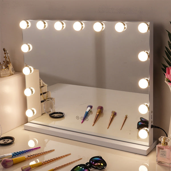 Livingandhome Tabletop Hollywood Vanity Mirror With Lights